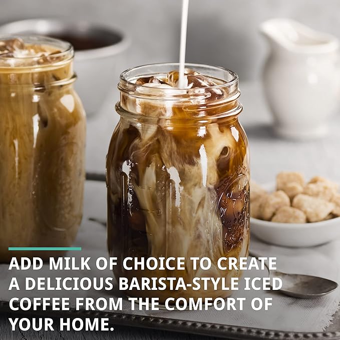 Cold Brew Coarse Ground Coffee, High Caffeine Blend, Dark Roast, 2 LB, Extra Strong, Cold Brewing & French Press