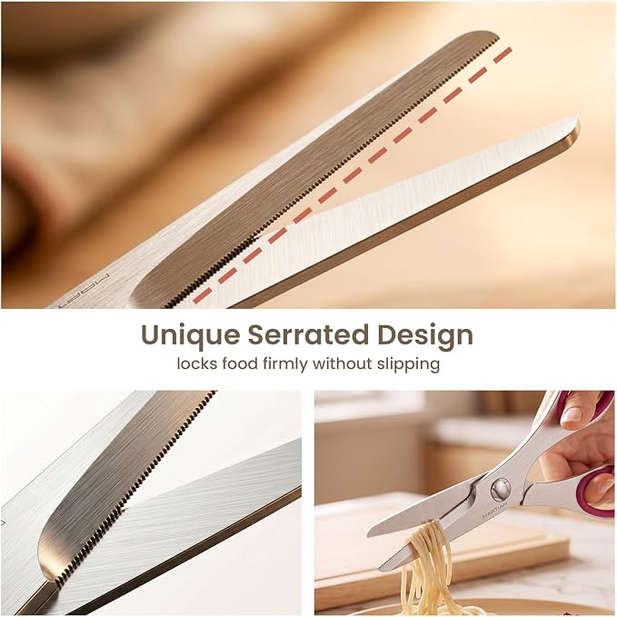 6" Come Apart Kitchen Scissors for Food, Kitchen Shears for Cutting Meat | food scissors dishwasher safe, scissors all purpose heavy duty,heavy duty scissors,metal shears,sharp scissors