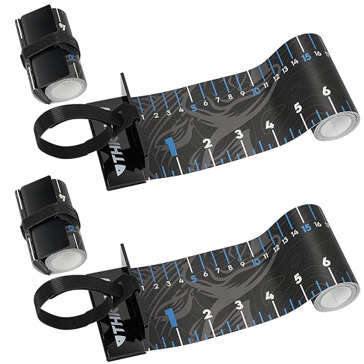 THKFISH 53in Portable Waterproof Fishing Ruler with Measuring Board | Folding Fish Ruler, Roll Up Fish Measuring Tape for Boat, Kayak, Coolers, Yacht and Workbench 53 *7.5"-1pcs/59 * 3.15"-2pcs