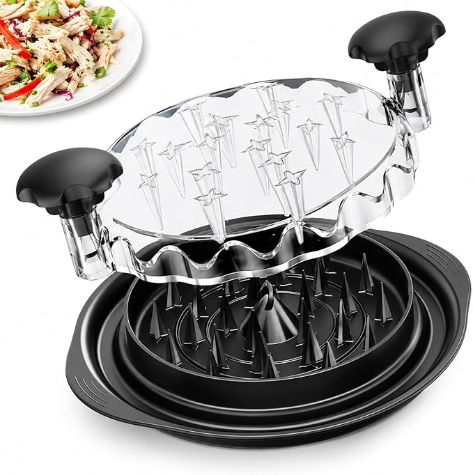 AveFare 11Inch Large Chicken Shredder Tool Twist - Meat Shredder twist | Visible Chicken Breast Shredder, Ergonomic Handle, Strong Anti-Slip Strip, BPA Free, Kitchen Gadgets for Pork Beef Chicken