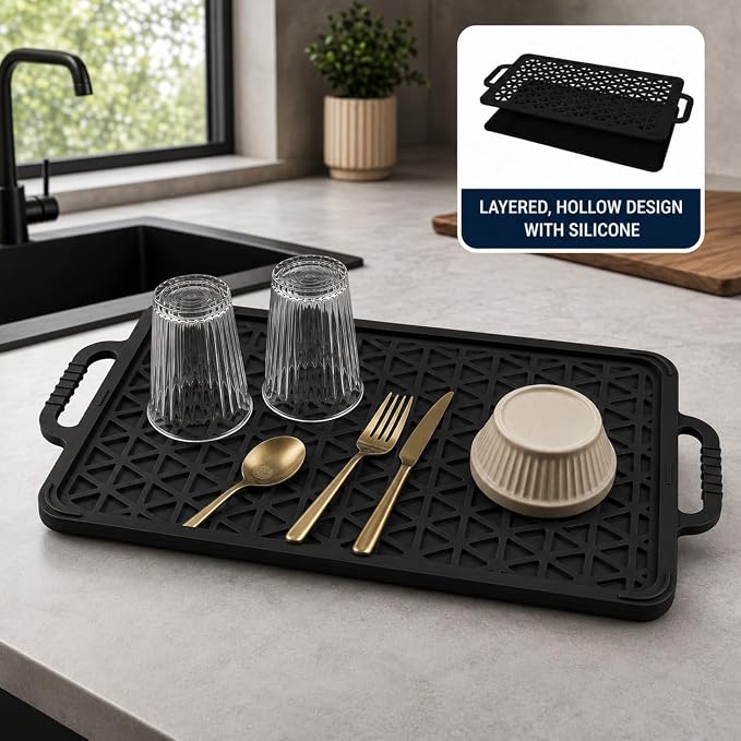 Defrosting Tray for Frozen Meat - Rapid Aluminum Thawing Plate for Steak, Chicken, Fish & Pork | 14" Large Size | Non-Stick, No Microwave or Hot Water Needed | BPA-Free Meat Defroster Board