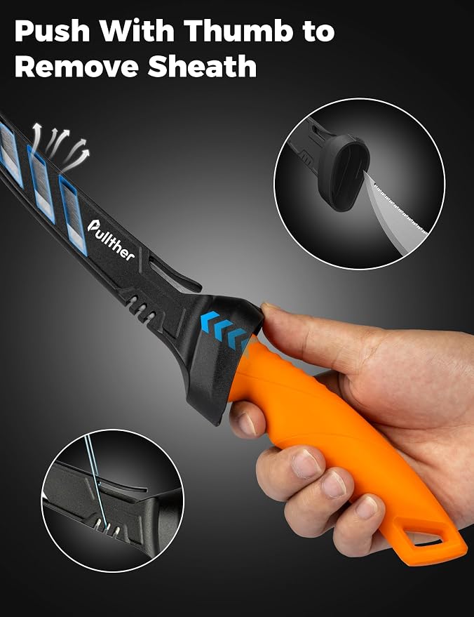 7 In Fillet Knife for fish,Stainless Steel Fishing Knife | Fishing Gear with Protective Sheath