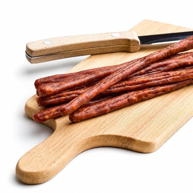Hi Mountain Snack Stick Casings | 21 mm, Edible, Mahogany | Collagen casings for homemade snack sticks, meat sticks, beef sticks & venison sticks. Makes up to 22 lbs