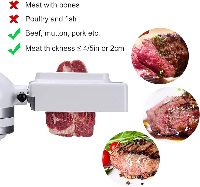 [UPGRADE] Meat Tenderizer Attachment for All KitchenAid Household Stand Mixers | Mixers Accesssories Meat Tenderizers No More Jams and Break
