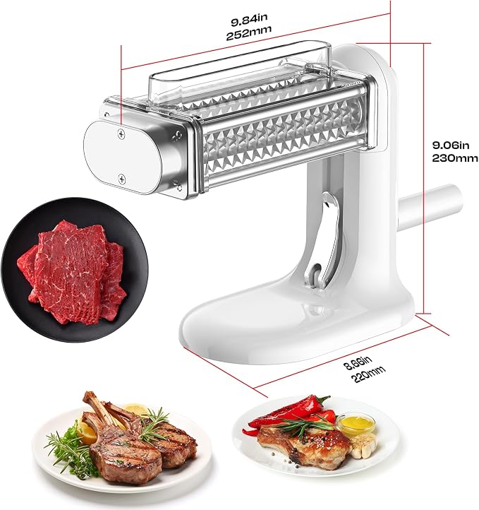 COFUN Manual Meat Tenderizer Tool, Meat Tenderizer Machine | Stainless Steel Gear, Steak Flatten Cuber Rolling Meat Poultry Tenderizer, Meat Tenderizer Kitchen Tool