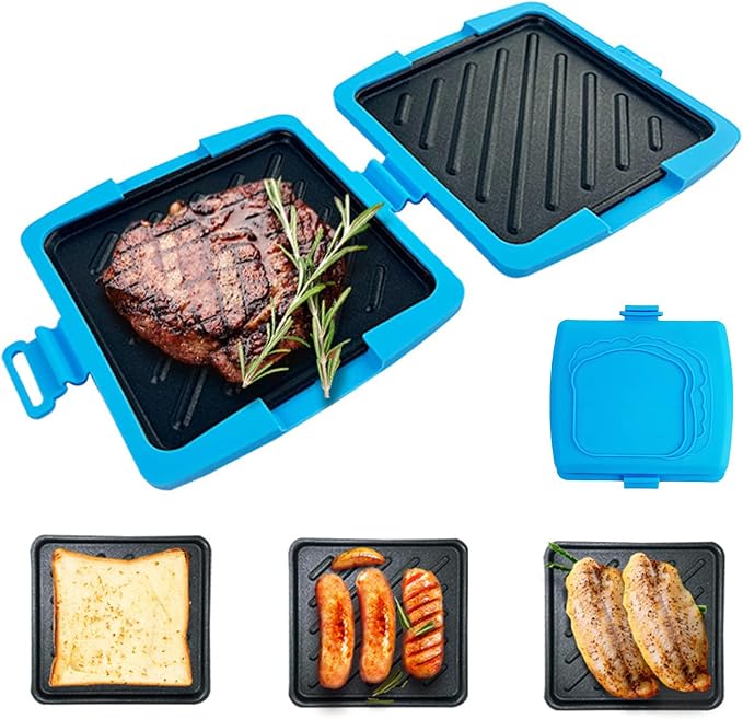 Sandwich Press Nonstick No Power Required Quesadilla Snacks Bread Cooker | Kitchen Bread Press Sandwich Maker Heat-Resistant Portable Breakfast Quesadilla Pie Bread for Home Apartment Dorm Party T