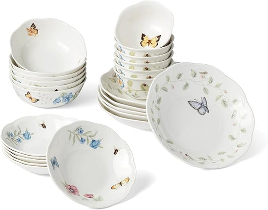 Lenox 895704 Butterfly Meadow 24-Piece Bowl Set