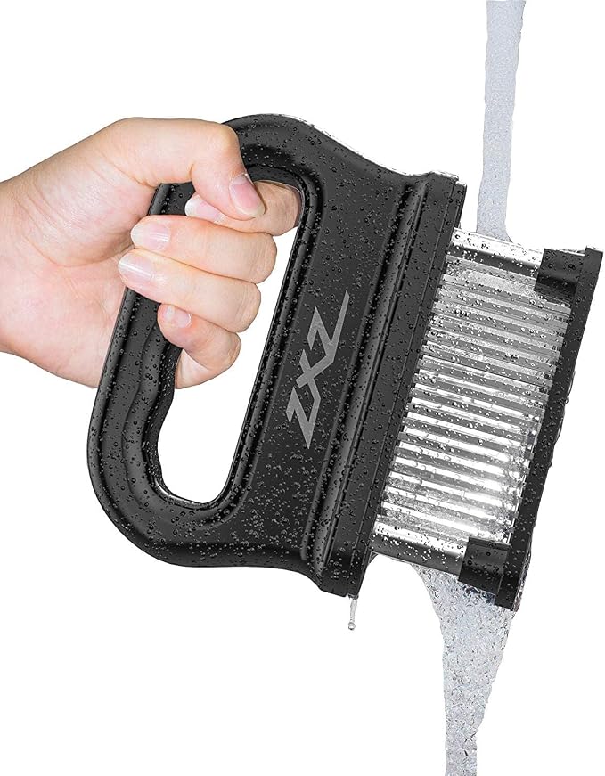 ZXZ Meat Tenderizer, 48 Stainless Steel Blades for Beef Steak Chicken | 48 sharp stainless steel needles; auto-retractable safety cover; fast marinating; for pork fish turkey; dishwasher safe
