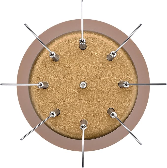 Normcore WDT Tool V2.1 with Stand - 0.23mm 9 Prong Espresso Distribution Tool, Weiss Distribution Technique, Magnetic Coffee Stirrer with 16 Extra Needles, Bronze Anodized Aluminum Handle