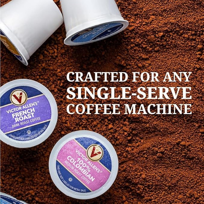 Victor Allen's Coffee Caramel Macchiato Flavored, 80 Count, Medium Roast, Single Serve Coffee Pods for Keurig K-Cup Brewers
