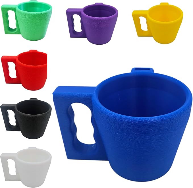 Ice Cream Pint Holder – Fits Standard Pints – Dual Spoon Sockets – Keeps Hands Warm – Fun Unique Designs with Vibrant Colors – Reusable Ice Cream Sleeve - Ramen Noodle Holder (Blue)