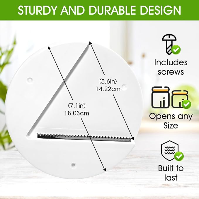 Under Cabinet Jar Opener for Seniors Arthritis Weak Hands | Effortless bottle can opening helper, space saving practical design, multi-functional daily household kitchen gadget tool