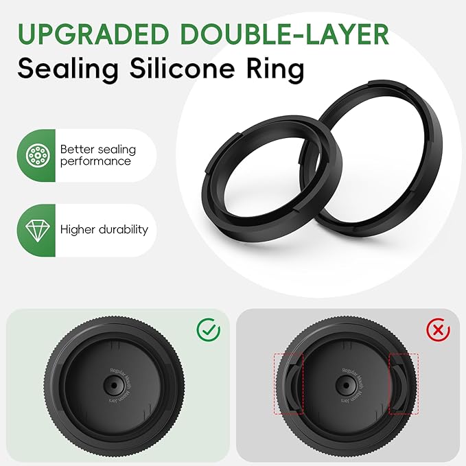 Mason Jar Vacuum Sealer Kit, Electric Sealer for Wide, Regular Mouth Mason Jars, Portable Vacuum Sealer for Jars, Birthday Gifts for Her, Gifts for Mom, Grandma