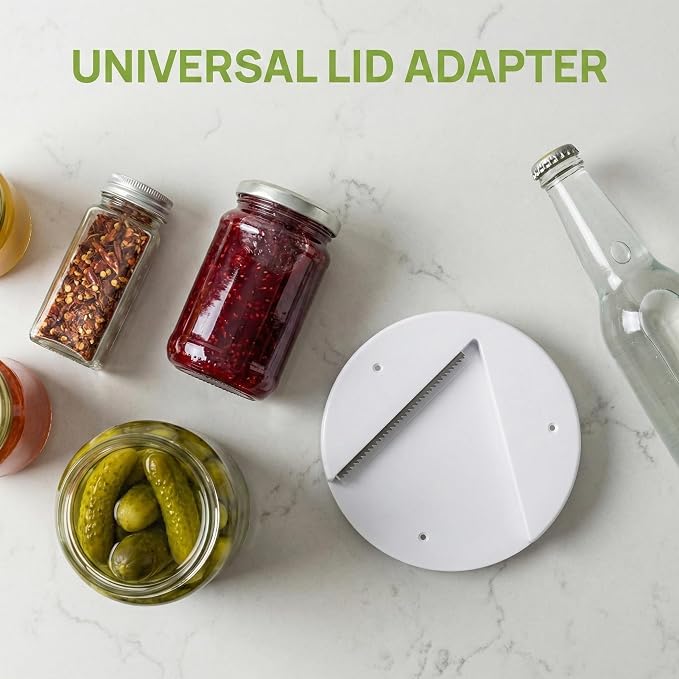 Jar Openers 2026 for Seniors Under Cabinet With Weak Hands or Arthritis, One Handed Bottle Openers, Easy to Use Kitchen Can Opener - White