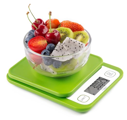 Ozeri® Garden and Kitchen Scale II with 420 Variable Graduation Technology® | Measures most delicate garden herbs and greens at 0.1 g for ingredients under 420 grams and 0.5 g for items over 420 grams