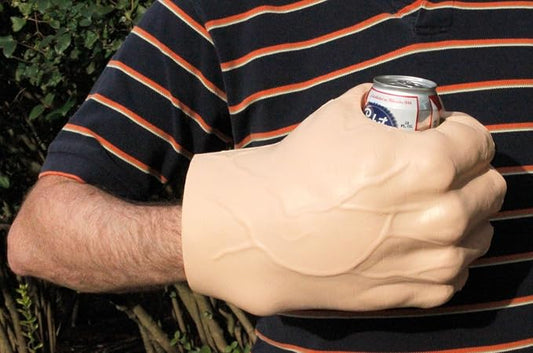 Foam Drink Kooler, Soft Sided Beer Cooler, Portable Party Beverage Holder for Soda Cans, Funny Can Cooler - The Beast Giant Fist