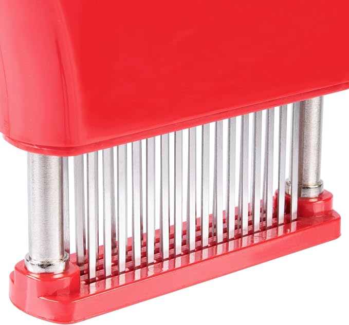 Chef Master Meat Tenderizer Tool - Handheld Meat Tenderizer Machine with Stainless Steel Needle-Blades - Sharp for Steak, Beef, Chicken, Turkey, Pork, Fish - Professional Kitchen Cooking Equipment