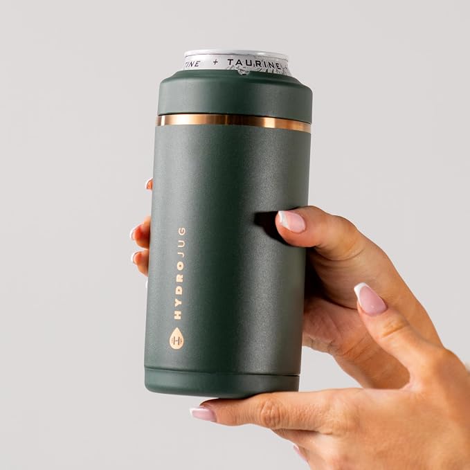 HydroJug Tall Can Cooler 16 oz, Stainless Steel Can Holder, Primrose