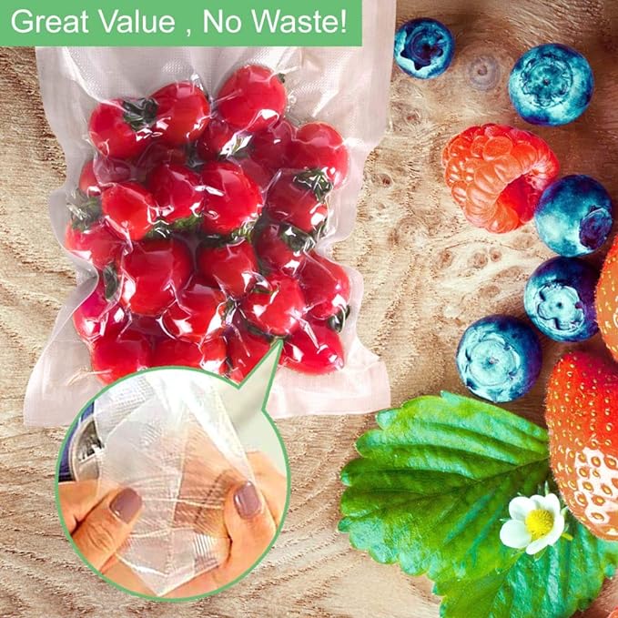 O2frepak (Total 150Feet) 11” x 150’ Roll Vacuum Sealer Bags Rolls with BPA Free,Heavy Duty Vacuum Food Sealer Storage Bags Rolls,Cut to Size Roll,Great for Sous Vide