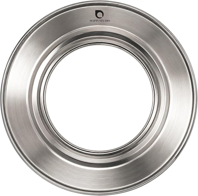 Stainless Steel Steamer Ring for Bamboo Steamer Basket 11-Inch | Fits 7 - 10 Inch Dumpling Steamer Baskets - Ring Adapter for Woks & Pots for Cooking Dim Sum, Rice, Bao Buns, Vegetables