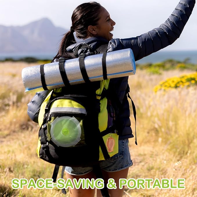 4 Pcs Collapsible Bowls with Lids Silicone Camping Food Storage Container Expandable Folding Salad Lunch Box Travel Container for Hiking Camping