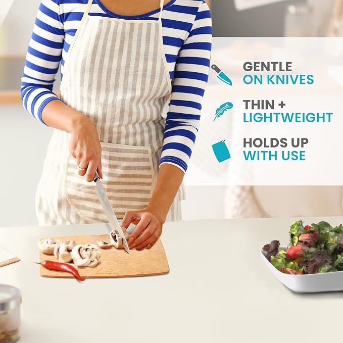 Dishwasher Safe Cutting Boards for Kitchen - Composite Wood Cutting Board Set, Wood Fiber Chopping Boards, Thin Plastic Free, BPA Free Heat Resistant - 2 Sizes, Large 14.5" x 11.25" Medium 11.5" x 9"
