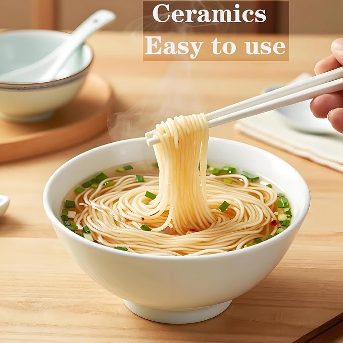 Ceramic Chopsticks Reusable,5 Pairs Porcelain Chop sticks,Blue Bird,9.7'' | Easy to Clean,Dishwasher Safe,Heat Resistant,9.7'',with a Gift case,Cooking Chopsticks,High-grade Bone China Porcelain