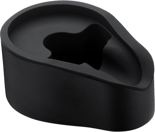 Normcore Portafilter Holder, Portafilter Tamping Station, 304 Stainless Steel With Silicon Espresso Holder Tamper Stand Fits 58mm Espresso Machines Portafilters, Black