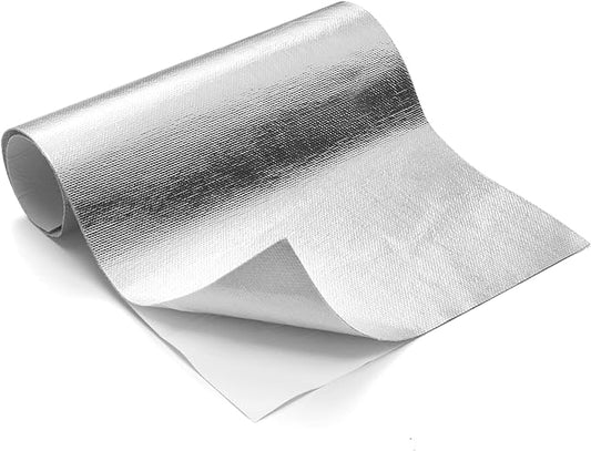 FLASLD Thermal Block - Automotive Heat Shield - Reflective Aluminum, Insulation & Adhesive 40'' X 60''