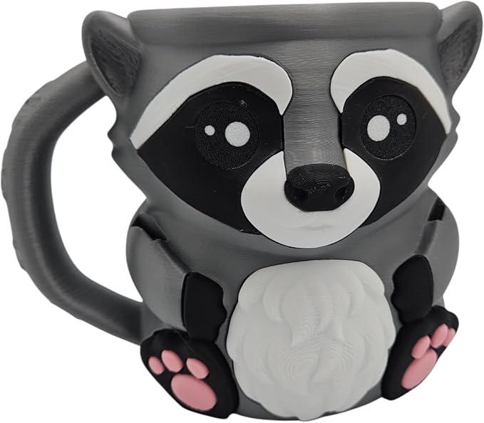 Ice Cream Pint Holder – Fits Standard Pints – Dual Spoon Sockets – Keeps Hands Warm – Fun Unique Designs with Vibrant Colors – Reusable Ice Cream Sleeve - Ramen Noodle Holder (Raccoon)