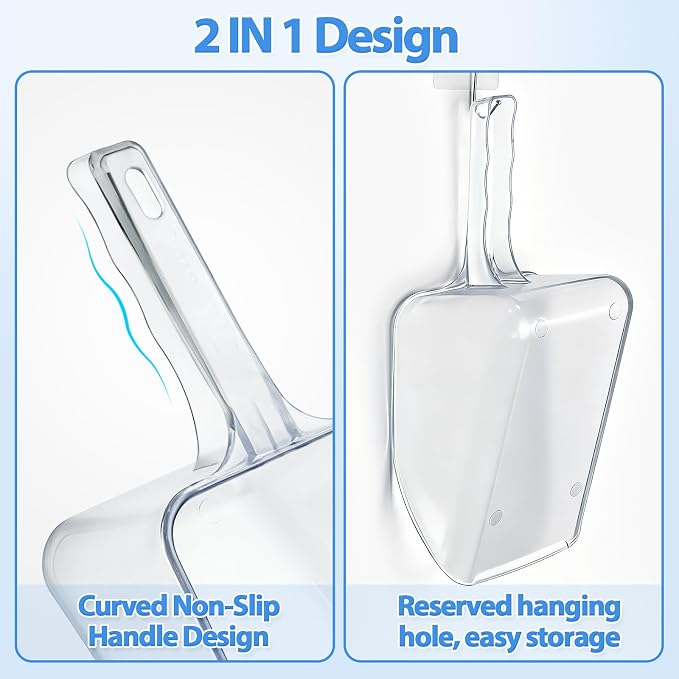 Medium Freeze Dryer Scoop, Tray Fit Plastic Scoop for Freeze Dryer Accessories & Freeze Dried Food Handling, Durable Food Safe Dispenser (Fit Medium Tray)