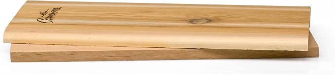 Camerons Cedar Grilling Planks - 2 Pack (5.5"x11.5") - Premium Natural Cedar Wood - Easily Infuse Smoky Flavor into BBQ Salmon, Fish, Meat, Veggies, and More - Sourced in the USA - Grilling Gift Idea
