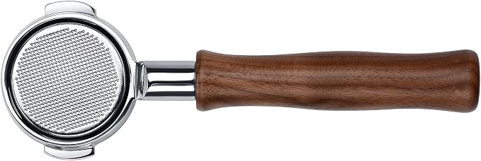 Normcore 58mm E61 Naked Portafilter for Lelit, Flair 58, ECM, Rocket, E61 Group Heads Machines, Bottomless Espresso Portafilter with 18g Basket, Genuine American Walnut Handle