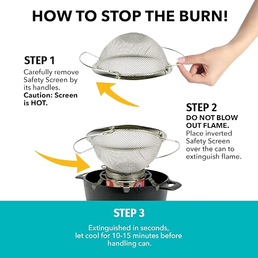 Sterno 70277 Smores Maker Jr Table Top Smores Fire Pit, Portable, Cordless, Food-Safe, Great for Outdoors or Indoors - Jr Size, Black | Includes base, roasting screen, 2 forks, and fuel can