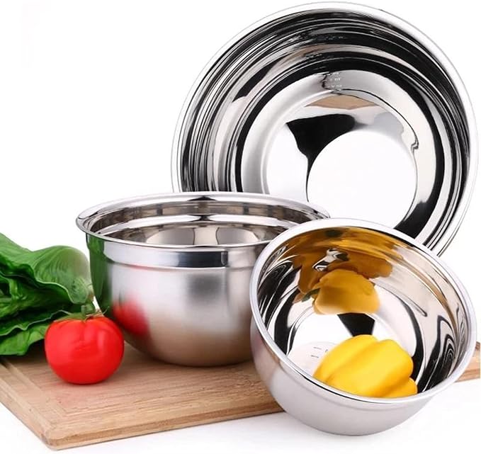 YBM HOME Heavy Duty Professional Stainless Steel Mixing Bowl – Commercial Grade Deep Prep & Serving Bowl for Baking, Cooking, Dough Mixing & Food Prep, Dishwasher Safe, 0.75 Quarts, Pack of 48
