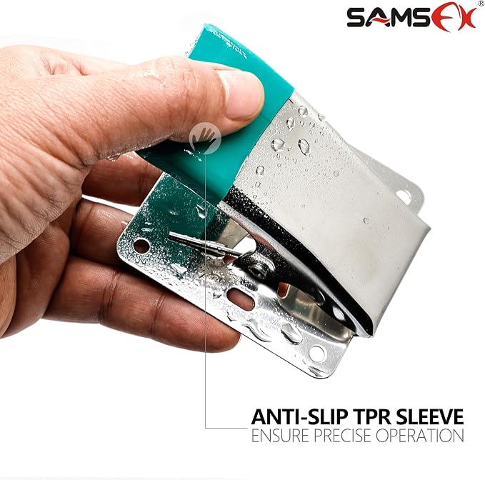 Fish Cleaning Board Tools - Fillet Clamp w/Screws Deep-Jaw Fish Tail Clip Board for Scaling Table Bait with Green Grip
