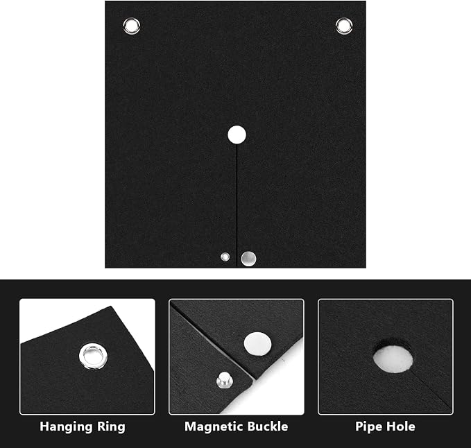 1/4"(6mm) Welding Blanket Fireproof 2 Pack, Graphite Carbon Felt Flame Resistant up to 3000℉, Soldering Flame Retardant Protective Mat, Brazing Heat Shield for Torch, Plumbing, 12" x 12"