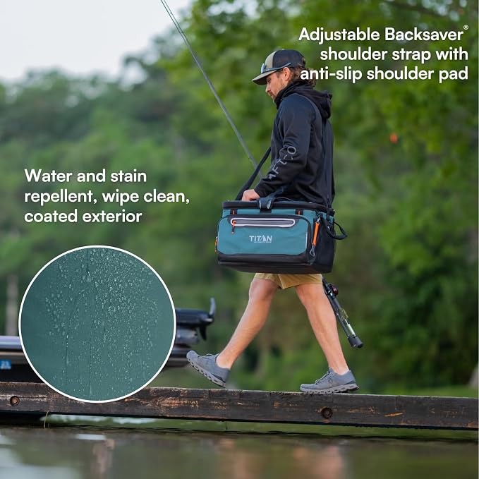 Titan by Arctic Zone Deep Freeze Cooler - Zipperless Hardbody Cooler - Deep Freeze Insulation, HardBody Liner, and SmartShelf