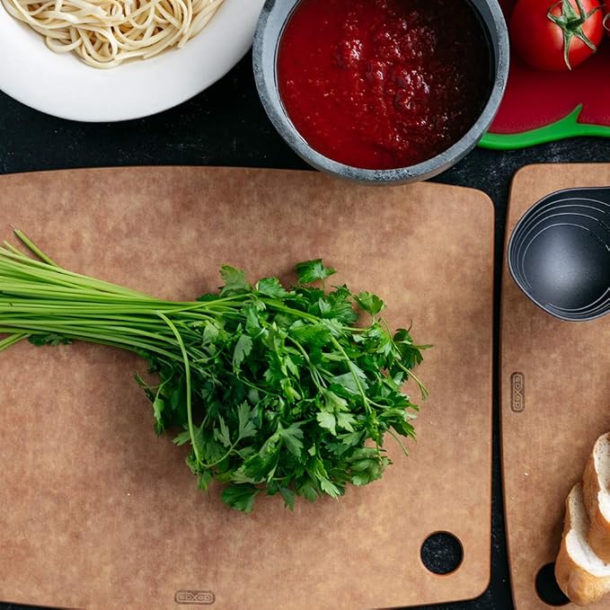 Dexas Natural Fiber Composite Cutting Board, Dishwasher Safe, Knife Friendly Kitchen Prep Board, 11.5 x 9 Inch