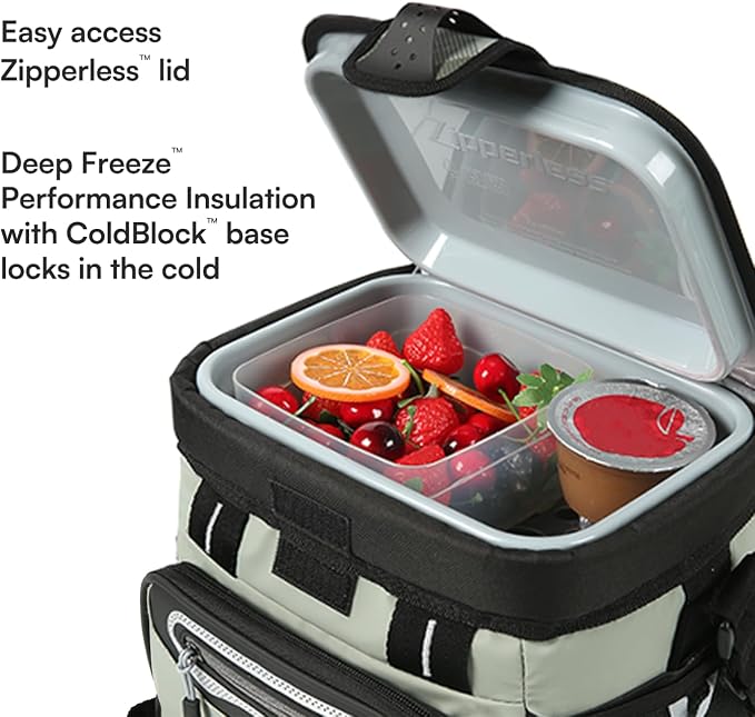 Titan by Arctic Zone Deep Freeze Cooler - Zipperless Hardbody Cooler - Deep Freeze Insulation, HardBody Liner, and SmartShelf
