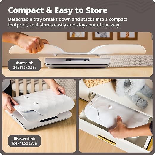 Greater Goods Digital Baby Scale – Dependable Infant & Toddler Weighing, Easy-to-Read Display with lb/kg Modes, Hold Function for Movement, Collapsible Design, 66 lb Capacity (Non-Connected)