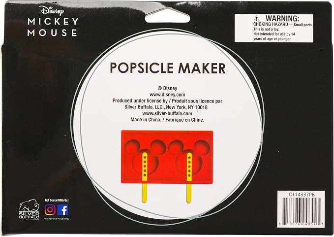 Silver Buffalo Disney Mickey Mouse Popsicle Maker Set of 2