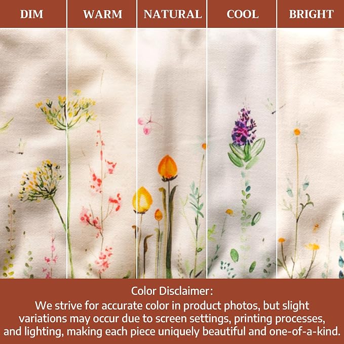 Maison d' Hermine Double Oven Mitts 100% Cotton Double Oven Glove (7"x35") | Heat Resistant BBQ Cooking Gloves with Loop Baking Grilling Kitchen Hotel Home Farmhouse Spring Summer - Botanical Fresh