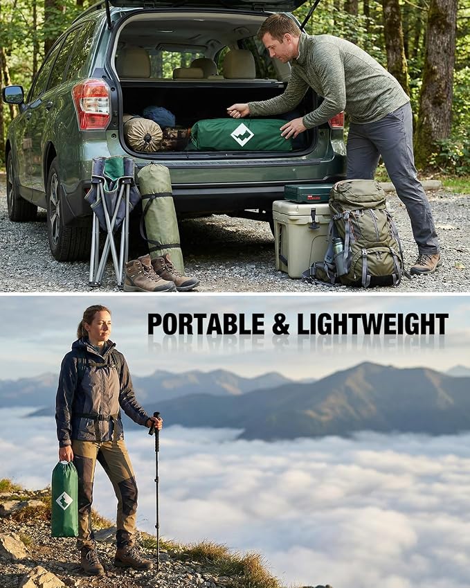 VILLEY Portable Camping Side Table, Ultralight Aluminum Folding Beach Table | Lightweight & Portable, Aluminum Folding Table with Carry Bag for Camping, Outdoor Cooking, Beach, Picnic, Boat & Travel