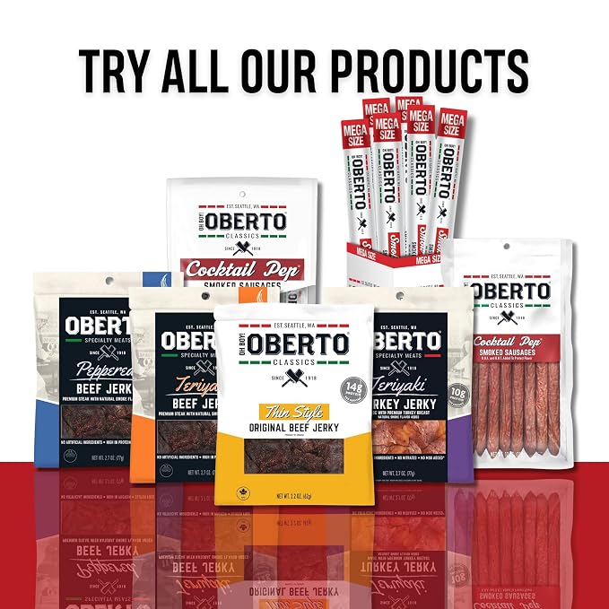 Oh Boy! Oberto Classics Cocktail Pep Smoked Sausages, 3.5 Pounds