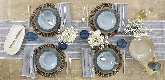 Oneida Mooncrest 65-Piece Flatware Set, Service for 12 Silver