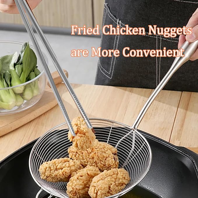 4 Pairs Extra Long 9.45 Inch Stainless Steel Cooking Chopsticks, Reusable Metal Chopsticks with Non-Slip Threaded Design for Hot Pot, Frying, Noodle, Barbecue, Dishwasher Safe, Silver