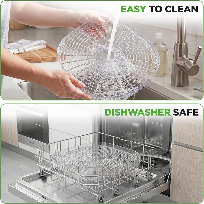 Nutrichef Food Dehydrator Machine | Multi-Tier Appliance for Home Use | Perfect for Beef Jerky, Fruits, Vegetables & Dog Treats | High-Heat Circulation | 5 Stackable Trays