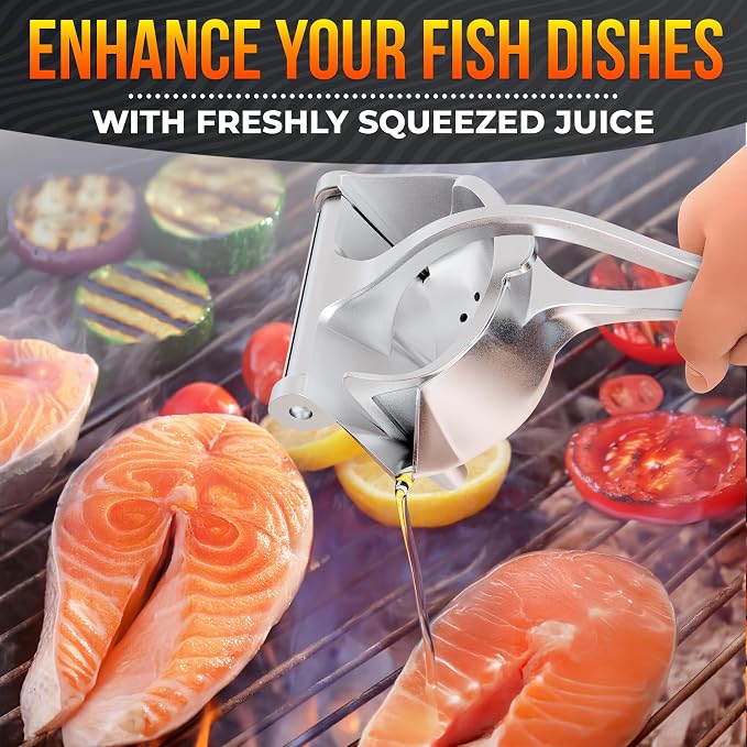 Hand Juicer Squeezer, Large 20 oz Aluminum Bowl with Pour Spout | Handheld Manual Citrus Press, Gets Every Drop Out of Lemon, Lime, Orange, Grapefruit, and Pomegranate Juice, Ergonomic Handle