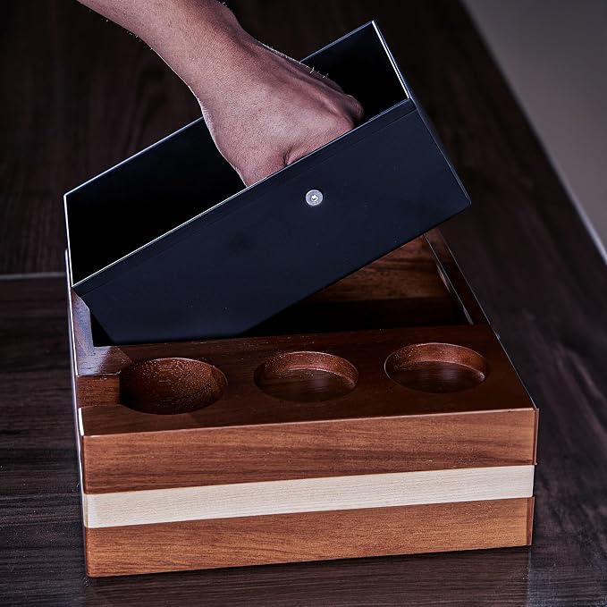 58mm Espresso Knock Box and Tamping Station Espresso Accessories Organizer Box